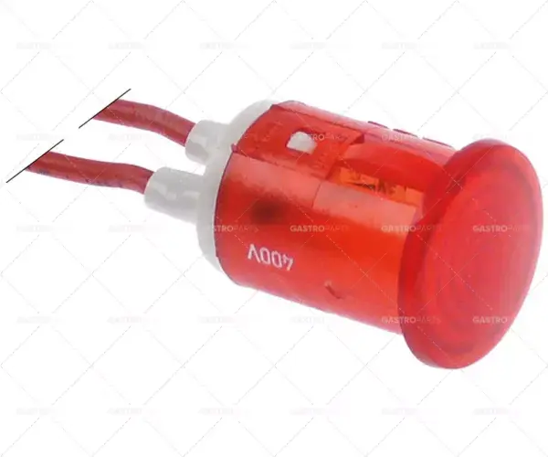 Hit Sezóny kontrolka ø 16mm 230V červená délka kabelu 200mm materiál kabelu silikonový drát