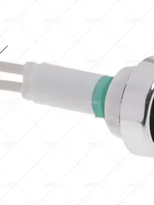 Akční Cena kontrolka ø 10 mm 24V zelená délka kabelu 200 mm patice se šroubem