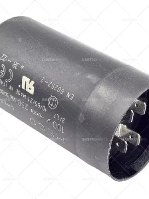 startovací kondenzátor 100µF 250V 50/60Hz pracovní cyklus 3s 04P.47804S ø 46mm L 85mm plast Vysoce Kvalitní