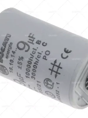 Provozní kondenzátor kapacitní 9μF 450V s plastovou vrstvou tolerance 5% o 36 mm L 60mm Oblíbený