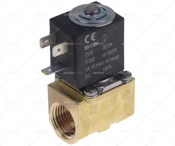 230 VAC 2-cestný mosazný elektromagnetický ventil Speciální Cena