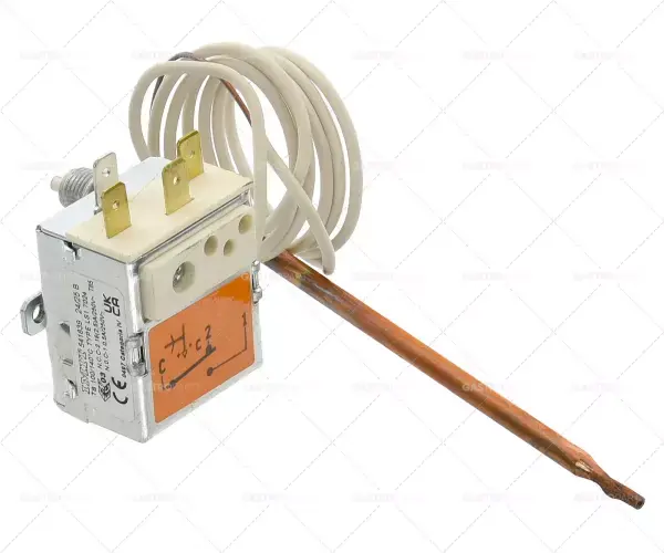 Bezpečnostní termostat Abschalttemp. 140 ° C 1-pólový 15A 1CO senzor o 5 mm sonda L 125 mm Dokud Zásoby Vydrží
