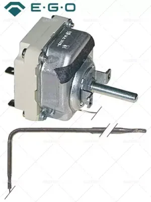 Levný 3-fázový regulační termostat 70-490 °C 3,9x380mm délka kapiláry 1180mm