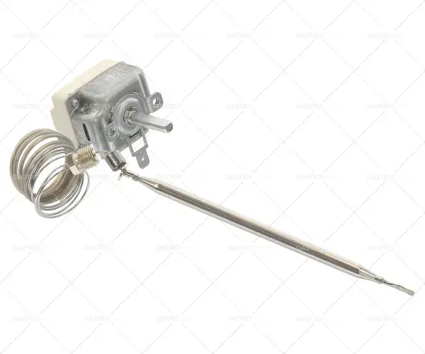 Termostat T.MAX. 187 ° C provozní rozsah 101 - 185 ° C, 1-pólový 16A 1NO senzor o 6 mm sondy L 133mm Zlevněný