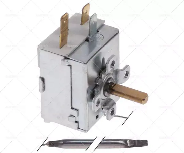 Termostat T.MAX. 200 ° C provozní rozsah 0 až 200 ° C, 1-pólový 16A 1CO senzor o 5 mm sondou L 98mm Akce
