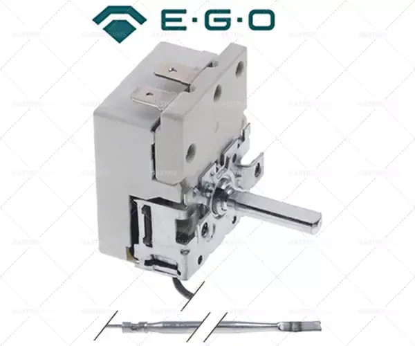 Omezená Nabídka 1-fázový regulační termostat 50-200 °C 3x158mm délka kapiláry 890mm