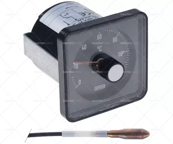 Top Prodej Termostat T.MAX. 120 ° C provozní rozsah 0 až 120 ° C, 1-pólový 10A 1CO sonda o 8,5 mm Sonda 32 mm L