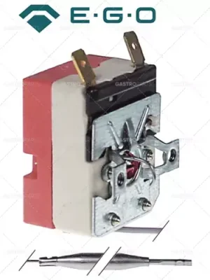 bezpečnostní termostat vypínací teplota 275°C 1pólová sonda 1NO 16A ø 6mm sonda L 79mm Ihned K Objednání
