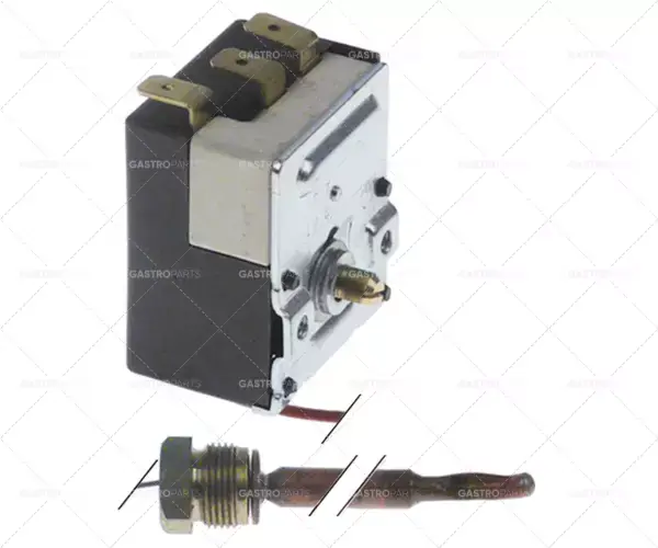 termostat t.max. 55°C 1-pólová sonda 1CO 16A ø 6,5mm sonda L 90mm kapilární trubka 1700mm Značkový
