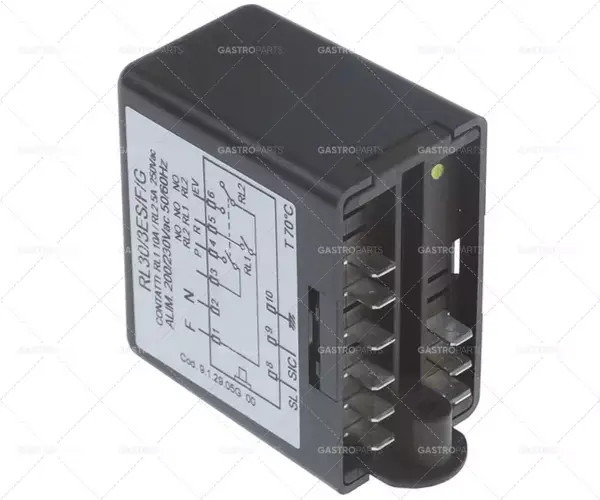 Levný regulátor hladiny 230V napětí AC připojení F6.3 typ RL30/3ES/F/G