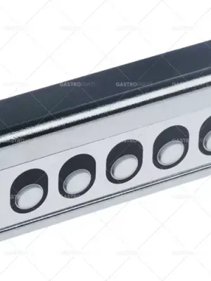 Finální Výprodej délka panelu s tlačítky 117 mm šířka 45 mm 5 tlačítek chrom