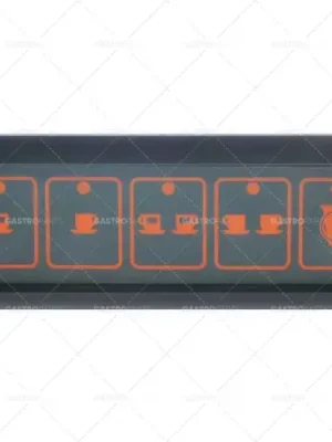 panel tlačítek 110 mm dlouhý 39 mm široký 5 tlačítek Cenová Bomba