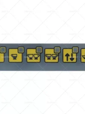 Akční Cena panel tlačítek dlouhý 164 mm široký 34 mm 6 tlačítek šedý