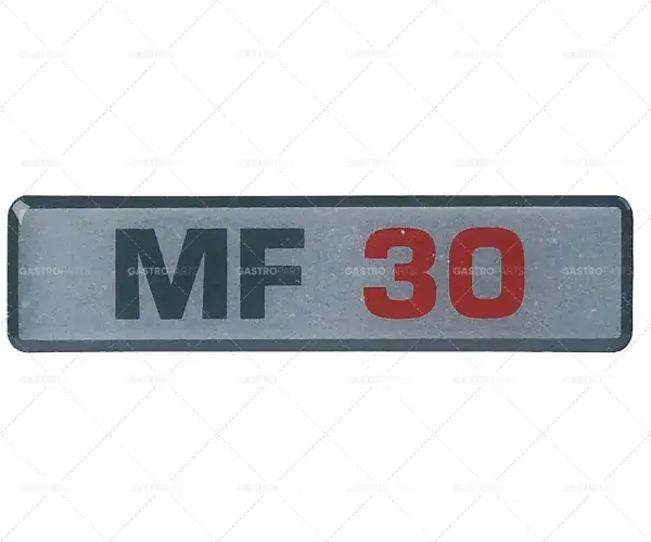 nálepka mf 30 šedá červená Novinka