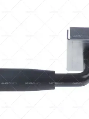 Sleva rukojeť pece na pizzu délka 140 mm šířka 78 mm průměr 27,5 mm černá