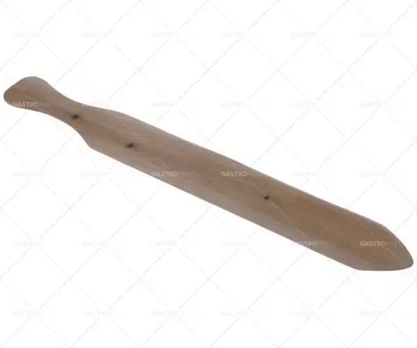 Levný špachtle na krém 430 mm dlouhá 57 mm široká 4 mm silná dřevěná špachtle