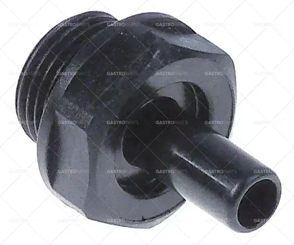 Bezpečná Platba hadicová spojka závit 3/8" přímá průchodka ø 8 mm délka průchodky 17 mm WS 22 celková délka 32 mm