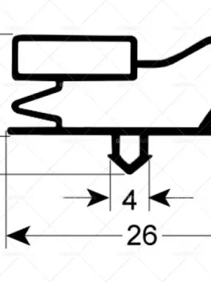 Nízká Cena chladicí těsnění 9013 délka 450 mm šířka 155 mm rozměr klínem