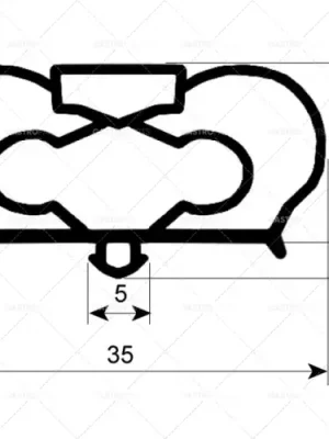 Profil studený spoj 9798 B 426 mm H 776 mm Steckmaß Časově Omezené
