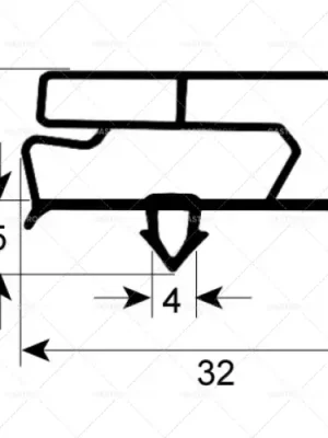 Akční Nabídka těsnění profil 9797 B 360mm L 560mm pro chlazení
