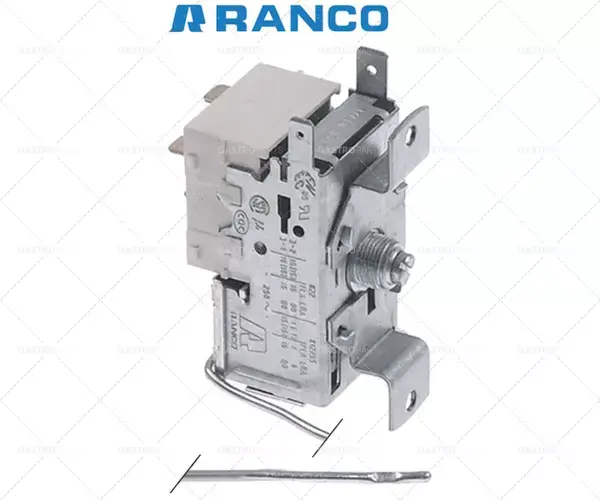 Ověřený chladicí termostat ranco typ k22-l2082 průměr čidla 2mm kapilára 2000mm