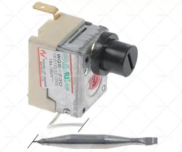 Nejlepší Volba pojistný termostat 230 ° C 2-pólový 16A 1R čidlo o 5 mm L 48mm