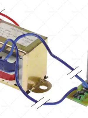 Časově Omezené transformátor primární 230VAC sekundární 24VDC 12Va sekundární 0,5A připojovací kabel 50/60Hz