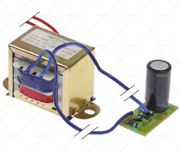 Časově Omezené transformátor primární 230VAC sekundární 24VDC 12Va sekundární 0,5A připojovací kabel 50/60Hz