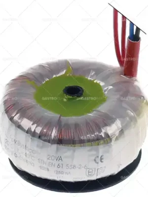 Vysoce Kvalitní transformátor primární 230VAC sekundární 11,5VAC 20VA připojovací kabel 200mm 50Hz typ toroidní