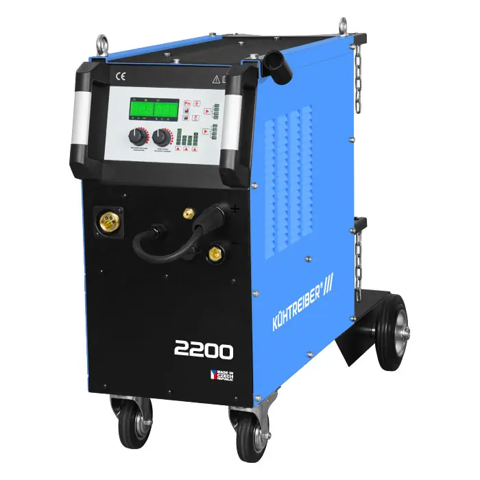 Levný KITin 2200 Multi MIG Synergic V2 + hořák + ventil + Láhev CO2 plná