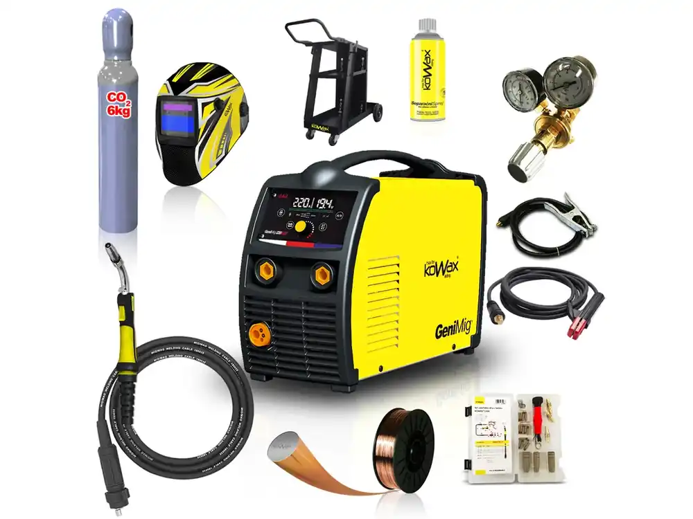KOWAX GeniMig 220LCD, SYN, DIGI, 2T/4T SET 4 Přímo Od Výrobce