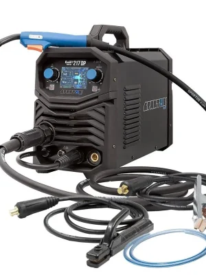 Top Prodej Svářecí invertor EasyMIG 217 DUAL PULSE + hořák + kabely + ventil + láhev CO2 plná