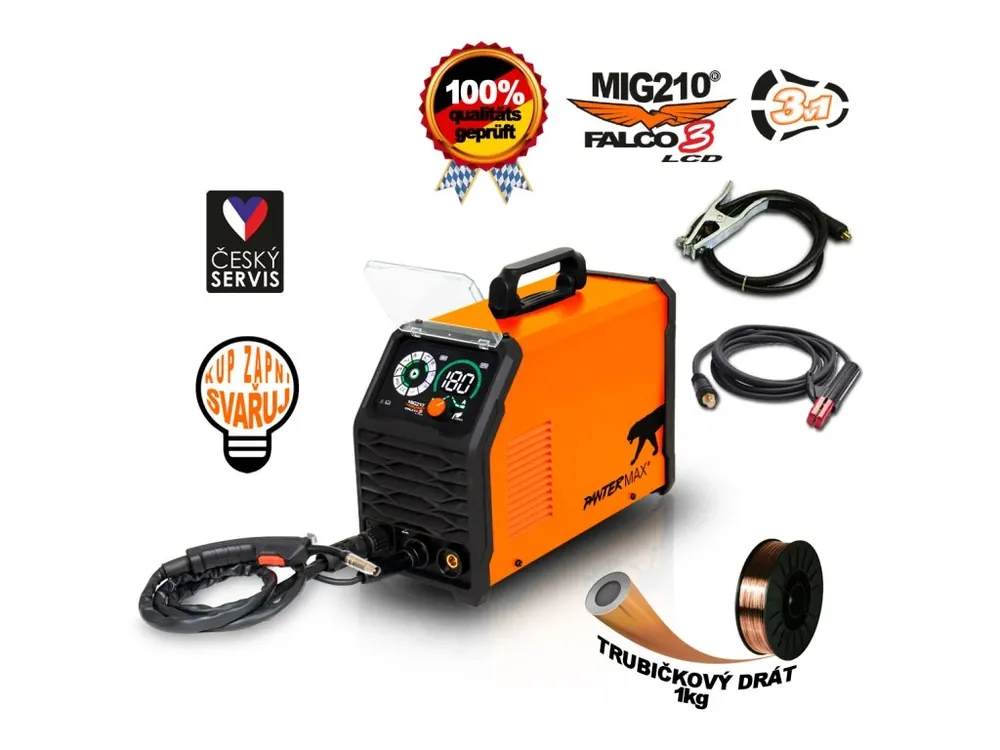 Novinka Svářecí invertor MIG210FALCO® 3 LCD (MIG/MMA/TIG)