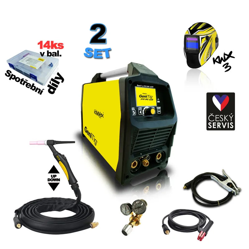 GeniTig® 210DC LCD SET2 Cenově Výhodný