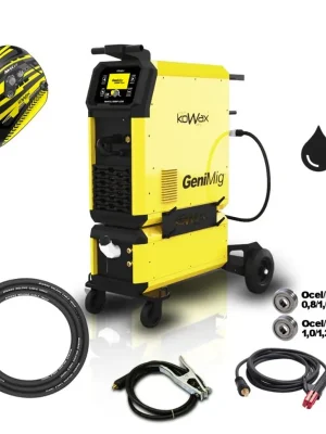 Bezpečná Platba KOWAX GeniMig 355DP LCD5, PULSE/DOUBLE PULSE, SYN, 2T/4T/S4T, 4K, 15kg, JOB, HD SET 1 + vodní chlazení