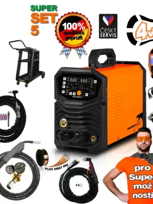 PANTERMAX® Svářecí invertor PanterWeld® 4v1 200 SET5bL (MIG/SYN/MAN/PLASMA/DCTIG) Koupit Online