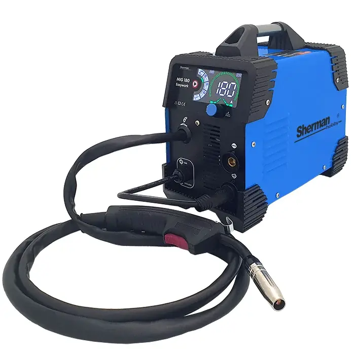 Svářecí invertor MIG 180 Easywork, 180A /60%, pevný hořák TW-14/2,5m + kabely Rychlé Dodání