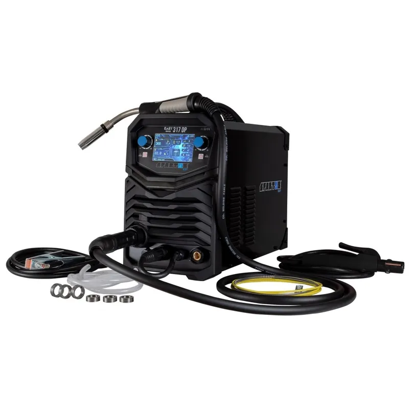 Cenově Výhodný Svářecí invertor MIG EasyMIG 317 DUAL PULSE, 4-kladka, 300A /60% + hořák 36/3m + kabely