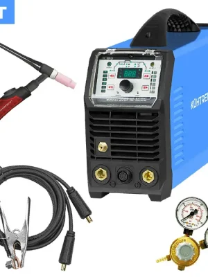 Svářecí invertor MAKin 200 P HF AC/DC + kabely + hořák TIG + ventil + láhev ARGON plná Cenově Výhodný