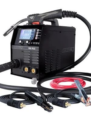 Svářecí invertor MIG EasyMIG 207 DUAL PULSE + hořák 24/3m + kabely + ventil + láhev CO2 plná Značkový