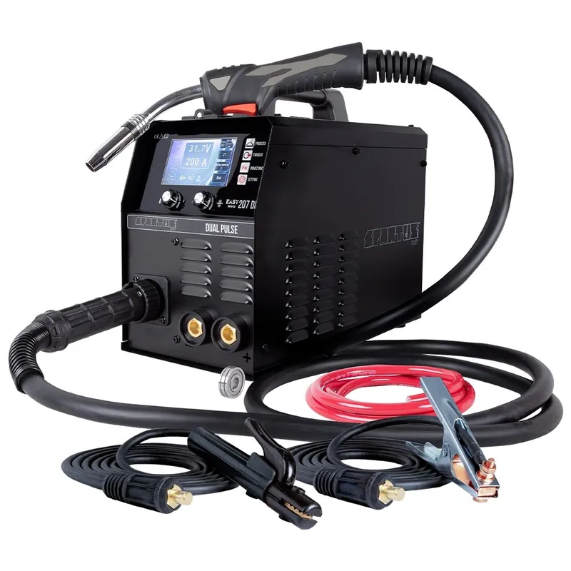 Koupit Online Svářecí invertor MIG EasyMIG 207 DUAL PULSE + hořák 24/3m + kabely