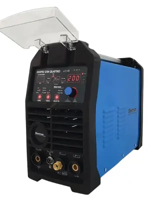 Nízká Cena DIGITIG 204 QUATTRO Svářecí invertor s plazmovou řezačkou, IGBT, TIG 200A/60%, CUT 50A/35% + kabely + hořáky