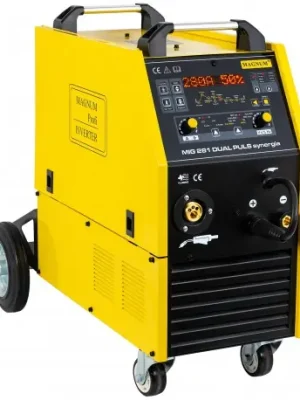 Sleva Svářecí invertor MIG 281 Dual Puls Synergia, 4-kladka, 280A /60% + hořák 24/3m + kabely + ventil + láhev plná