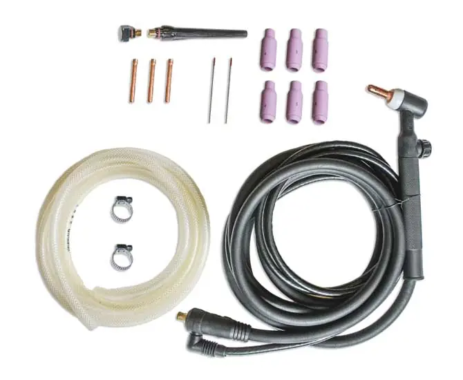 Finální Výprodej TIG hořák WP 17V 3m/10-25 s ventilkem Set