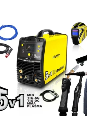Cenově Výhodný Svářecí invertor GeniWeld 5v1 200 MIG/TIG/LIFT/MMA/PLAZMA Set1
