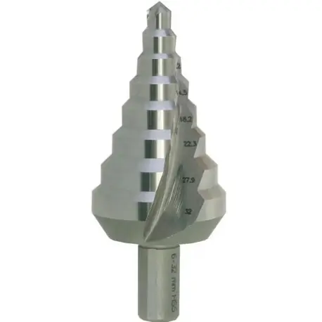 Cenově Výhodný Vrták stupňovitý HSS 8 st./6-32 mm - stopka 10 mm