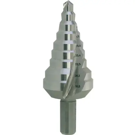 Vrták stupňovitý HSS 9 st./6-30,5 mm - stopka 10 mm Výhodná Nabídka