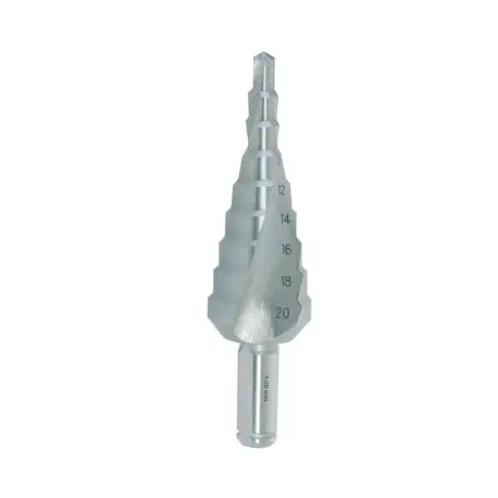 Vrták stupňovitý HSSCo5 9 st./4-20 mm - stopka 8 mm Finální Výprodej