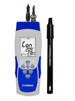 Conductivity, TDS, Salinity Meter and Data Logger - Features meter + probe (K=1) Objednat Nyní