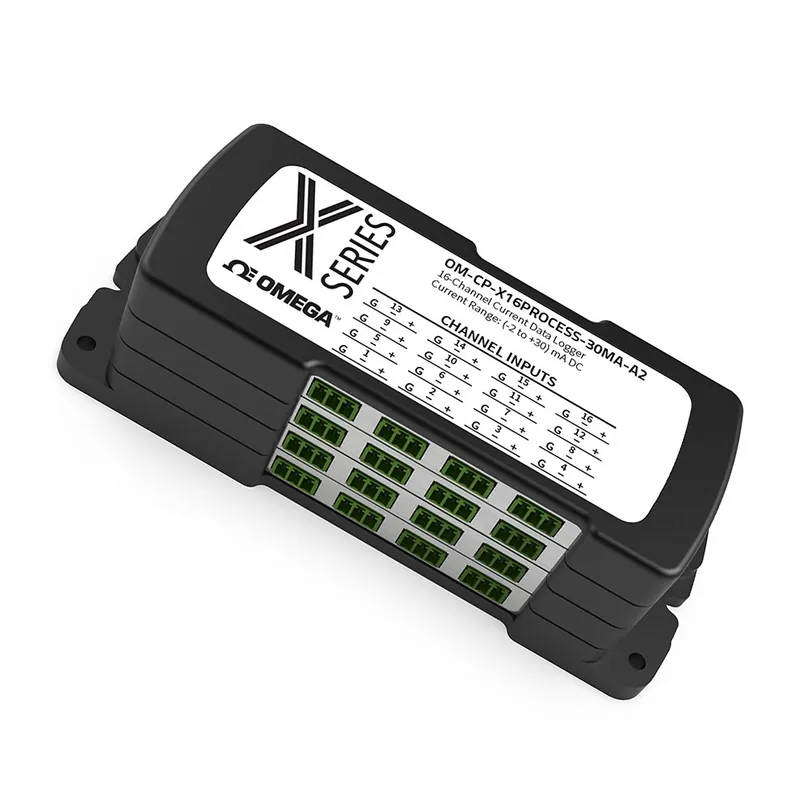 Proudový datalogger s 4, 8, 12 nebo 16 kanály - Počet vstupů 16Typ vstupu -2 až +30 mA Novinka